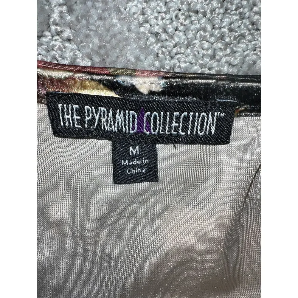 The Pyramid Collection Tunic Top Womens Medium Velvet Whimsigoth Fairy Boho - Picture 8 of 9